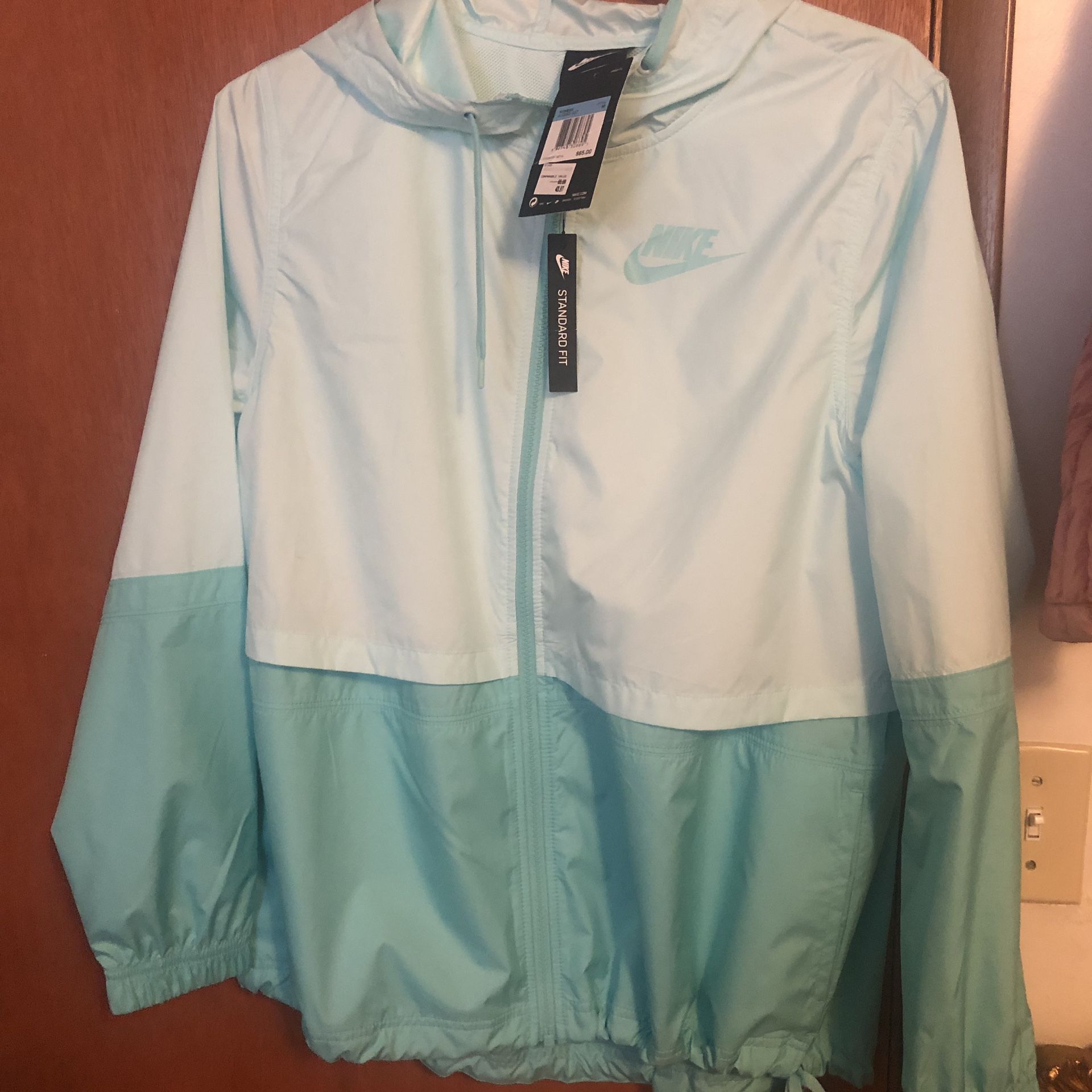 Nike Turquoise medium Zip up Jacket