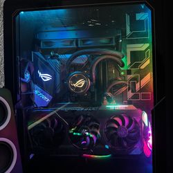 High-End Gaming PC Setup + Accessories (RTX 3080, Ryzen 9 5900X, LG 32” Monitor, Logitech Racing Whe