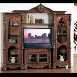 Solid Wood Entertainment Center