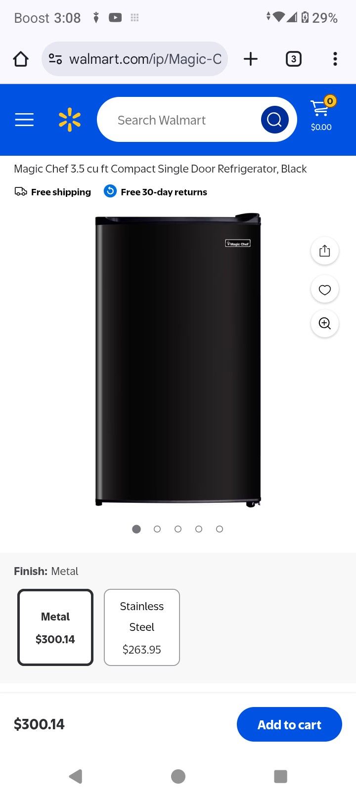  Brand New Magic Chef Mini Fridge W/ Freezer 