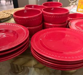 Emeril Lagasse "Kick It Up A Notch" Red Dinnerware & Bakeware Set - 17 Pieces