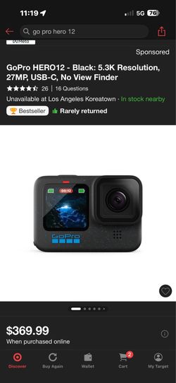 Go pro Hero 12 brand new sealed