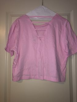 Pink crop top