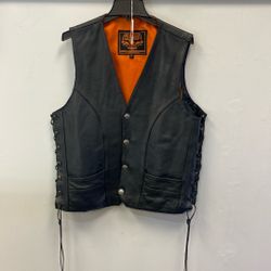 Leather Biker Vest