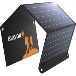 Solar Panels 30W Premium Monocrystalline Foldable Solar Charger with QC3.0 24W & DC18V1.6A Output Solar Battery Charger Compatible with Solar Generato