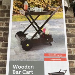 Available ✅New Wood Bar Cart