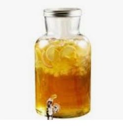 Can Deliver Style Setter Tall Boy Beverage Dispenser with a metal lid. Christmas party eggnog 