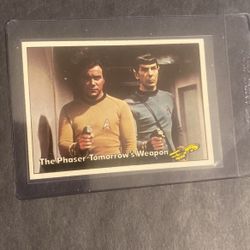 1976 Vintage Topps Star Trek The Phasers Tomorrow Weapon #8
