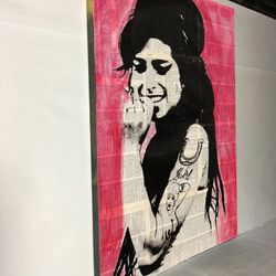 Canvas wall decoration 30”x42”. Brand new we can make it in different sizes, from 4.5”x4.5” to 30”x66”, Wood frame and sprayed with glossy clear co