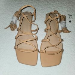 Women's Lace Up Sandals (8.5)