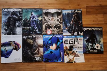 Game Informer and (1)EGM magazines