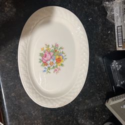 Taylor Smith Oval Platter Vintage 