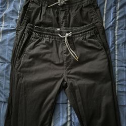 Men’s Volcom Jogger Pants, Stretch Material, Small 