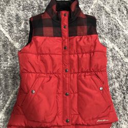 Eddie Bauer Puffer Vest Womens Size S 