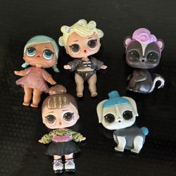 L.O.L various Dolls/pets 