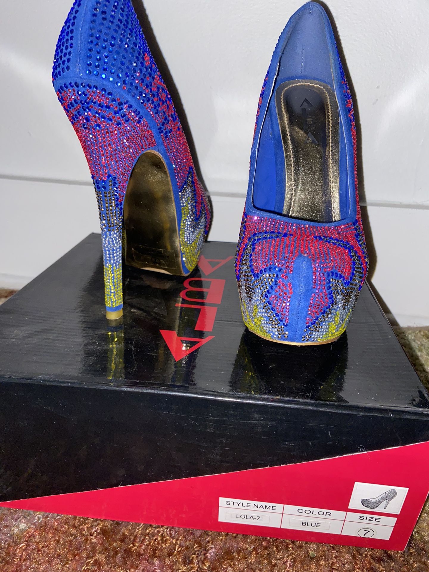 Diamond Multi Colored Heels