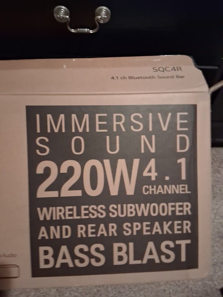 LG Soundbar with Wireless Subwoofer and Rear Speakers