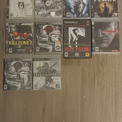PS3 & PS2 Game Lot – Complete w/ Manuals (Assassin’s Creed, Killzone 2 & More)