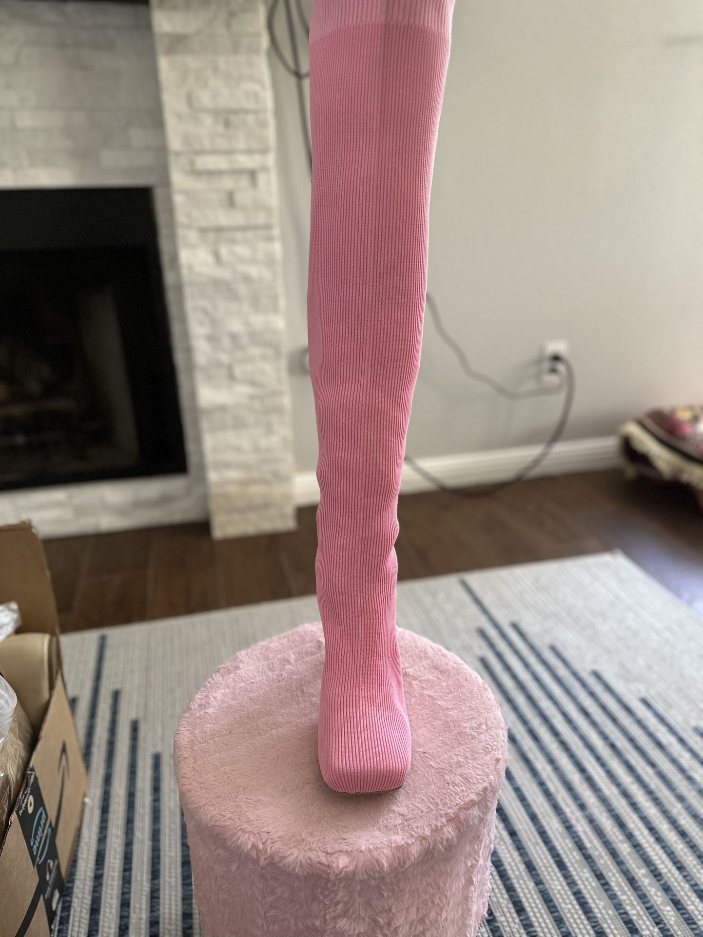 All Pink Thigh Highs