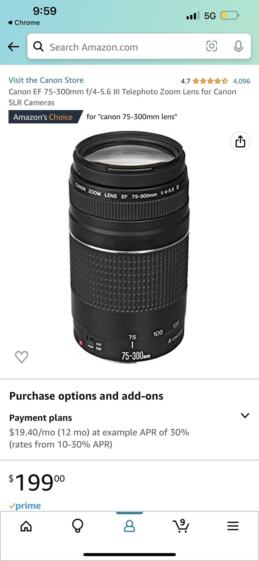 Canon Camera Lens