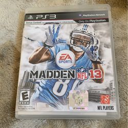 Madden 13 PS3