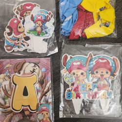 One piece mini birthday supplies $7
