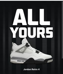 Jordan 4 Retro White Cement 