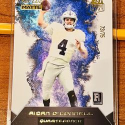 /75 Aidan O’Connell 2023 Wild Card Rookie Heat RC 73/75