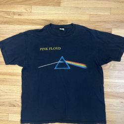Vintage Pink Floyd Shirt Dark Side Of The Moon Double Sided Faded 1998 XL