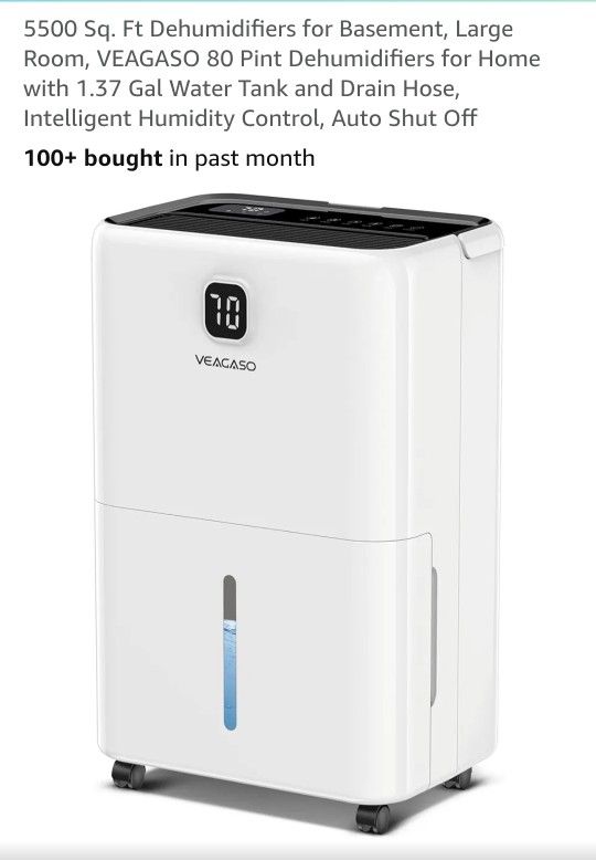 Dehumidifier 5,500sq Ft.