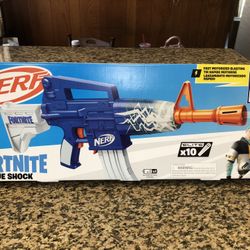 Nerf Fortnite Blue Shock Dart Blaster 