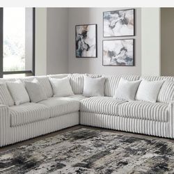 Stupendous Alloy 3-Piece Sectional (Couch Sofa Sectional Option 