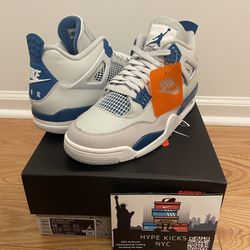Jordan Retro 4s “Industrial Blue” Size 10