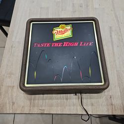 Vintage 1988 Miller High Life Sign