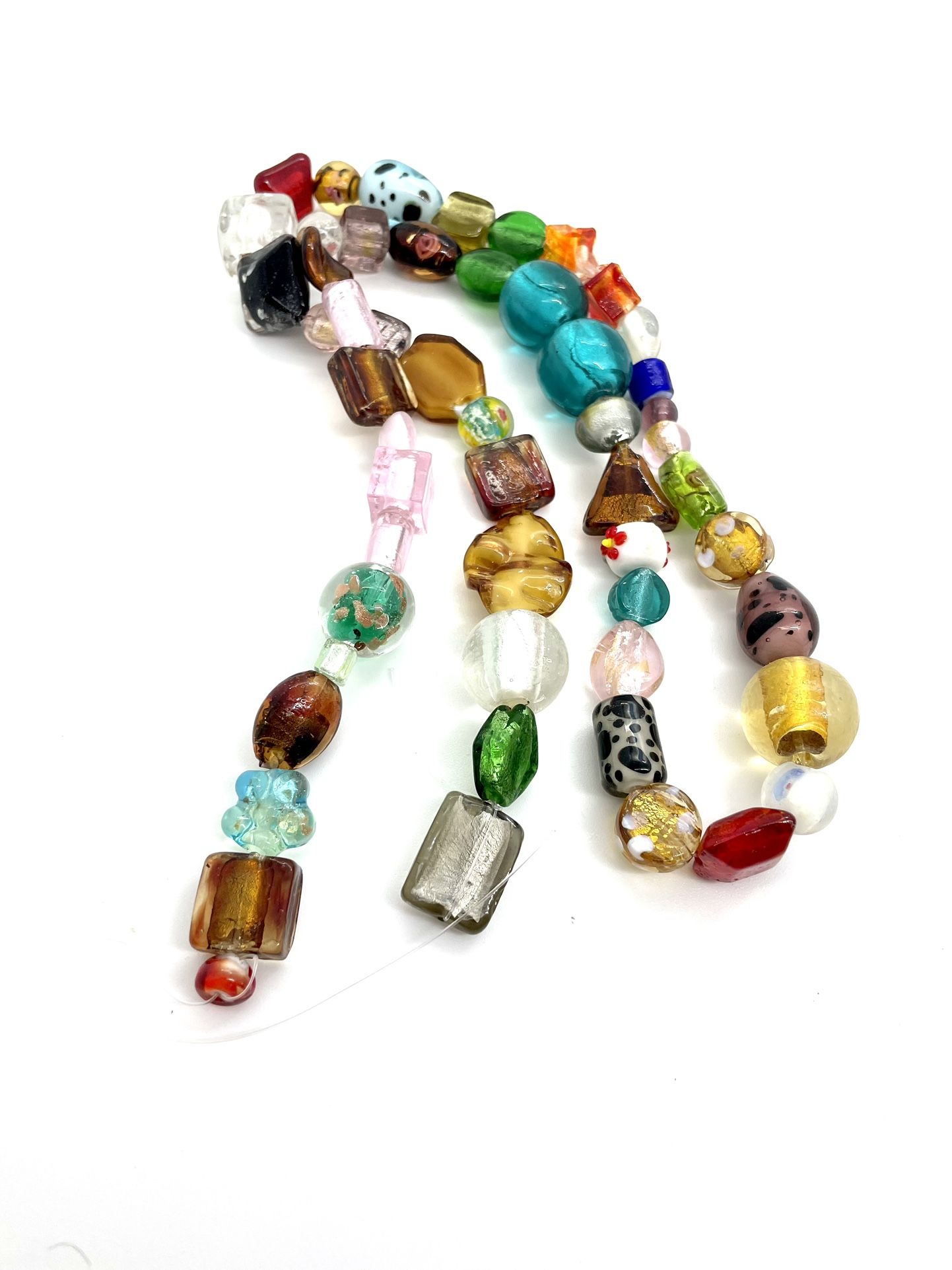 Fancy Glass 30” Of Glass Beads