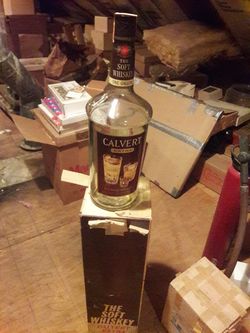 Vintage Calvert Whiskey Bottle, NO LIQUOR