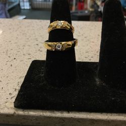14KT Wedding Band Set 41349-1