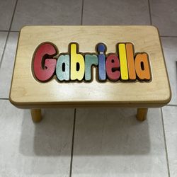 Wooden Puzzle Stool - Gabriella