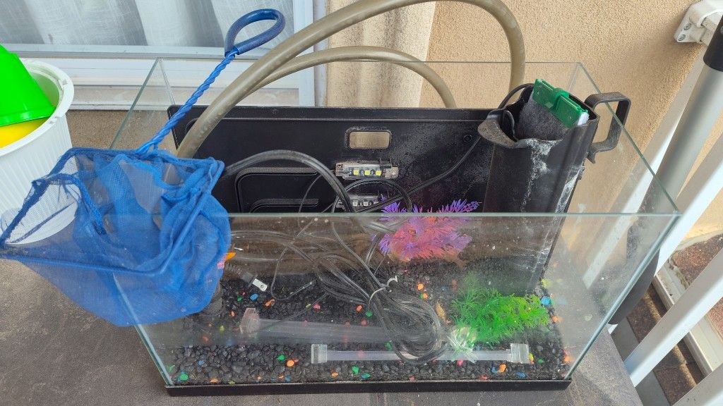 Fish Tank With Accessories