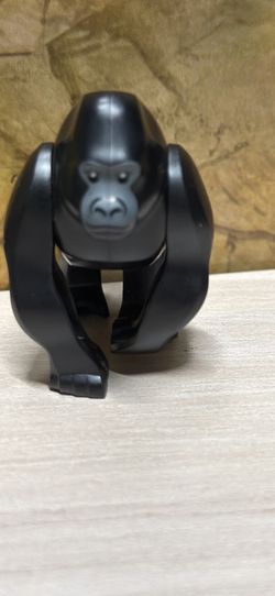 Lego Gorilla with 2 Studs on Back with Dark Bluish Gray Face Pattern
