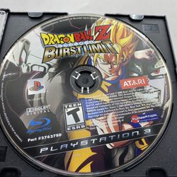 Dragon Ball Z: Burst Limit (Sony PlayStation 3, PS3) Disc Only, Tested Authentic