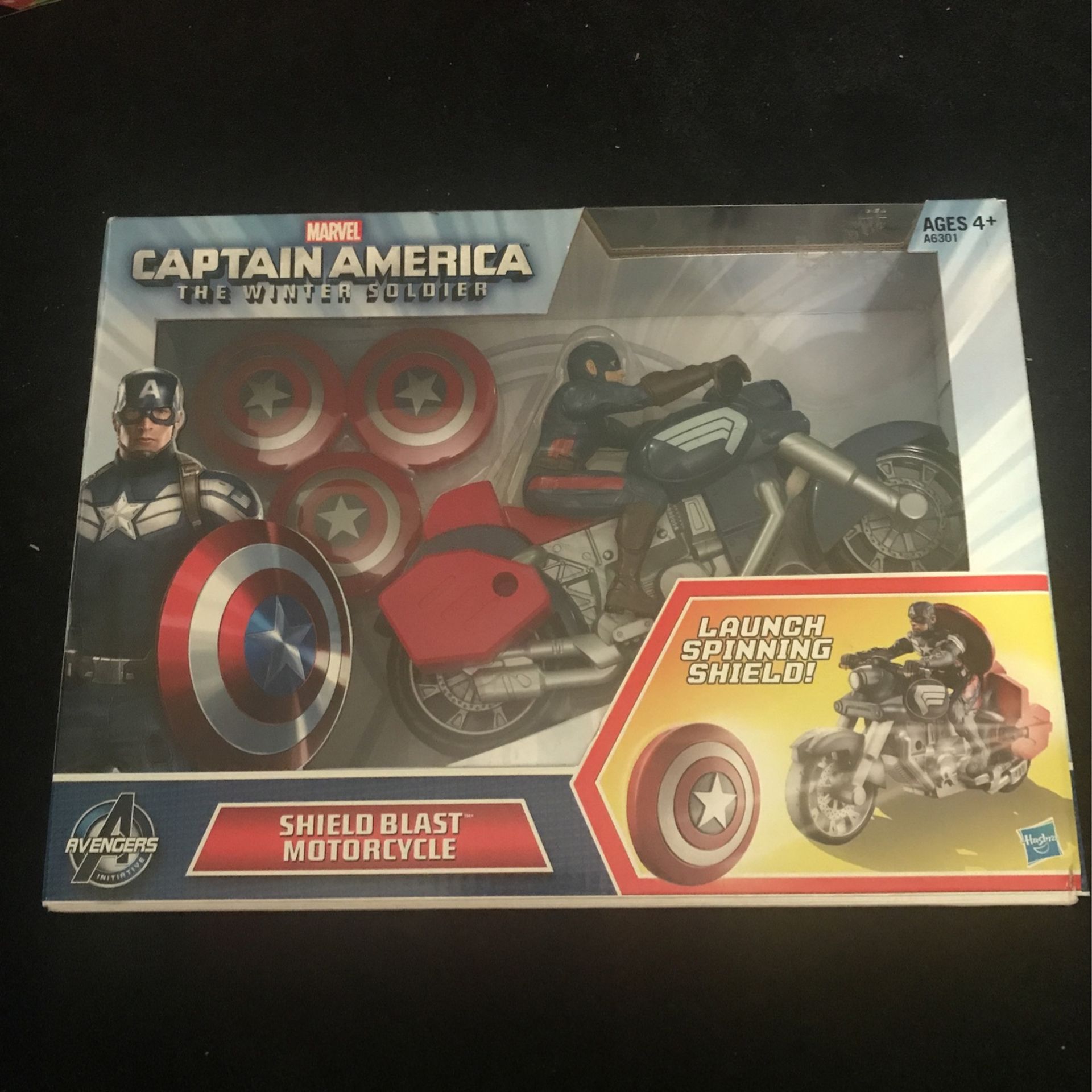 Captain America Shield Blast Motorcycle $5Brand New