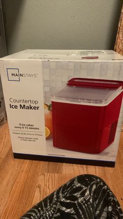 Mainstays Countertop Ice Maker Red