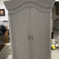 Rattan Armoire /Storage Cabinet 