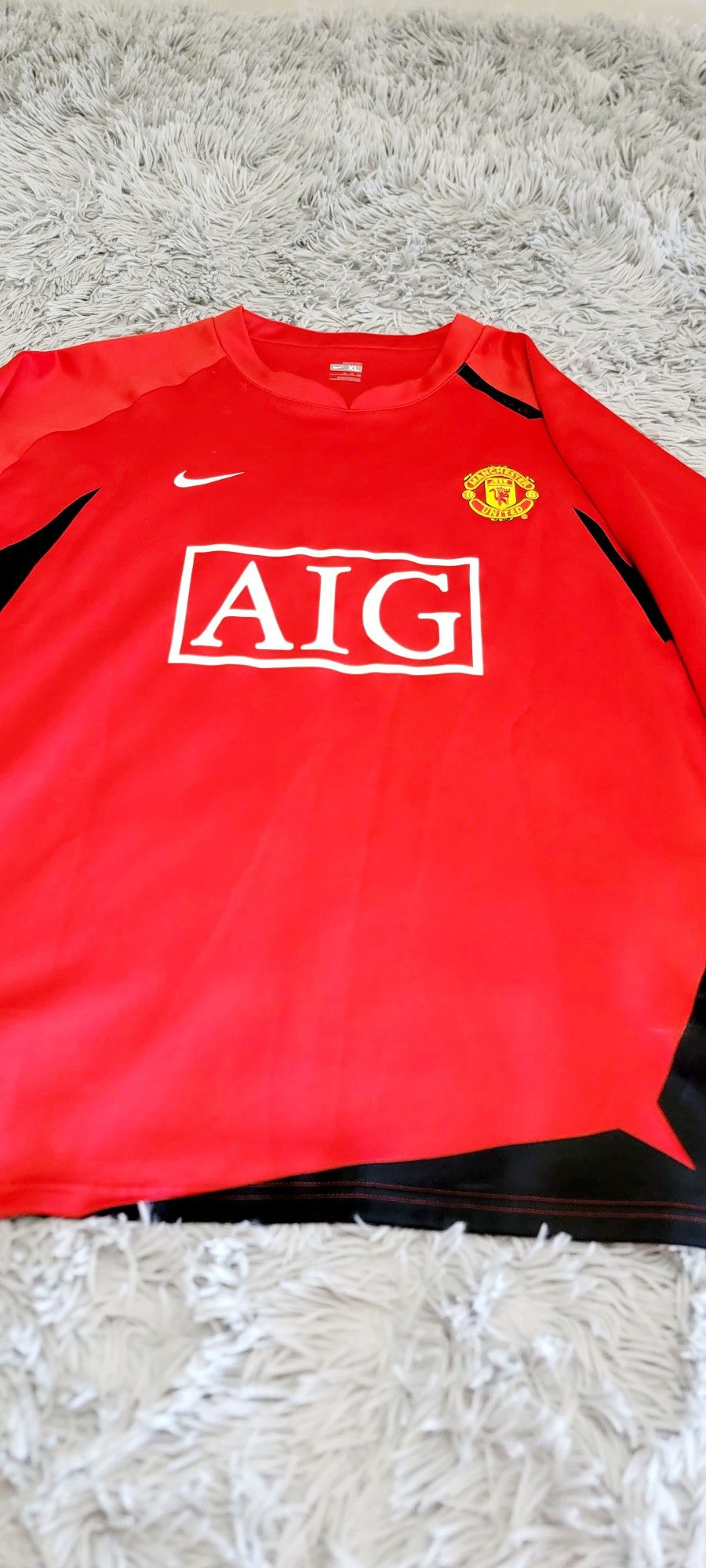Size XL 2009/10 Manchester United Nike Vintage Training Long Sleeve Jersey.
