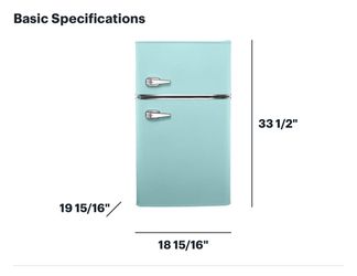 Retro Insignia Mini Fridge 3.1 cu. ft.