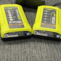 Ryobi 40v Chargers Brand New