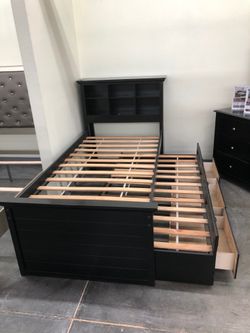 Twin Trundled Bed Frame Solid Wood New in the box