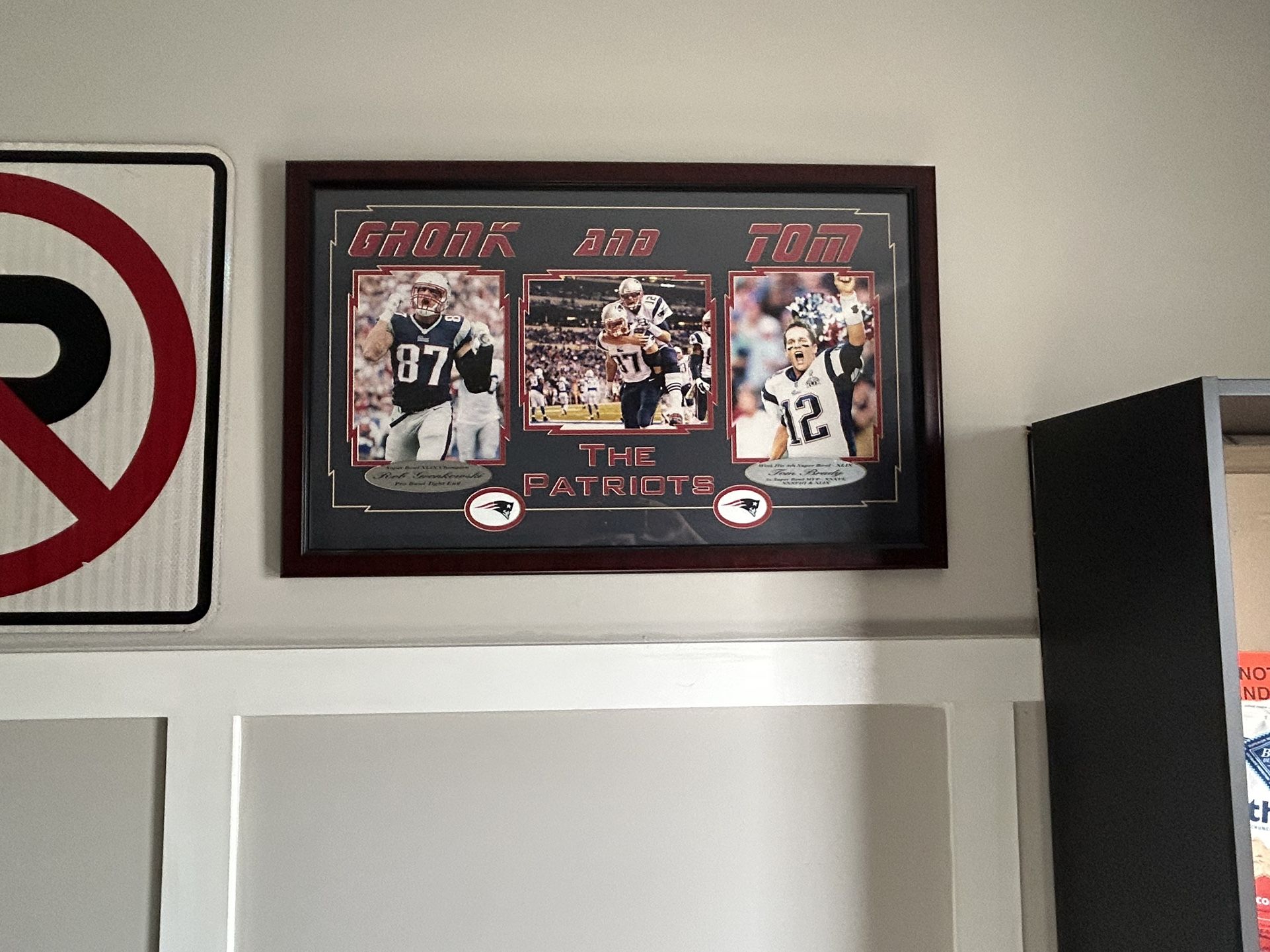 Tom Brady And Rob Gronkowski Framed Photo