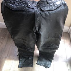 Vintage Hein Gericke x Harley-Davidson Black Leather Pants